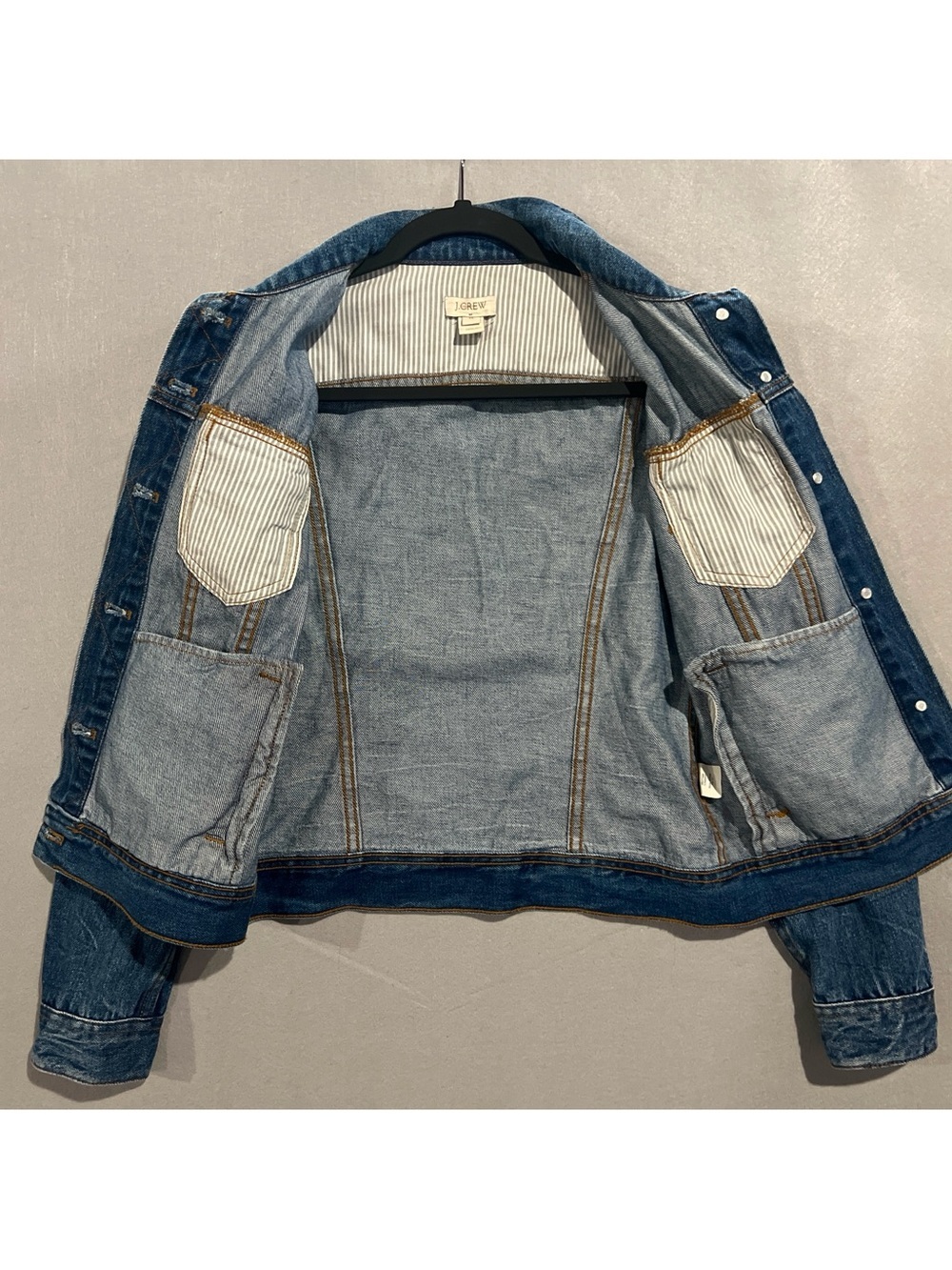 J. Crew Jacket Women’s XS Blue Medium Wash Cotton Preppy Classic Denim G7058 - Picture 4 of 14